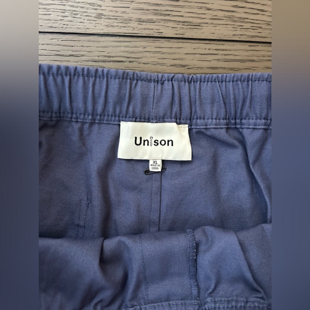 Create Unison Drawstring Shorts Size XL In Blue NWOT - Picture 4 of 6